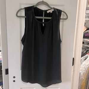 LOFT black sleeveless blouse | Size L